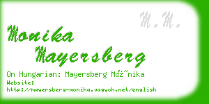 monika mayersberg business card